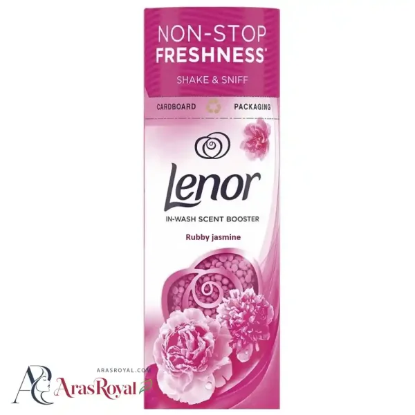 دانه های خوشبو کننده لباس لنور Lenor رایحه Ruby Jasmine ( یاسمین روبی) حجم 176 گرمی