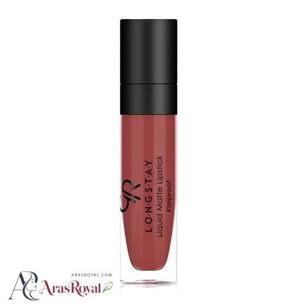 رژ لب مایع مات و بادوام گلدن رز Golden Rose شماره 19