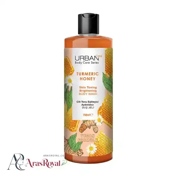 شامپو بدن روشن کننده پوست اوربن کر Urban Care رایحه قهوه و زنجبیل حجم 750 میل
