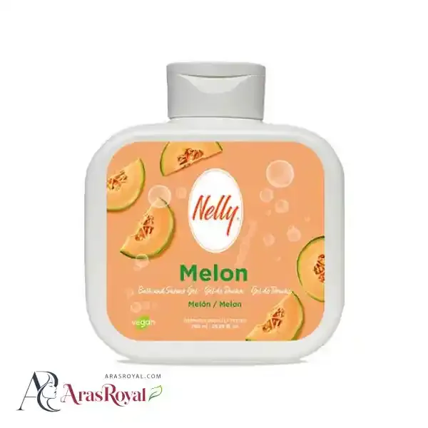 شامپو بدن و شاور ژل نلی Nelly رایحه طالبی MELON حجم 750 میل