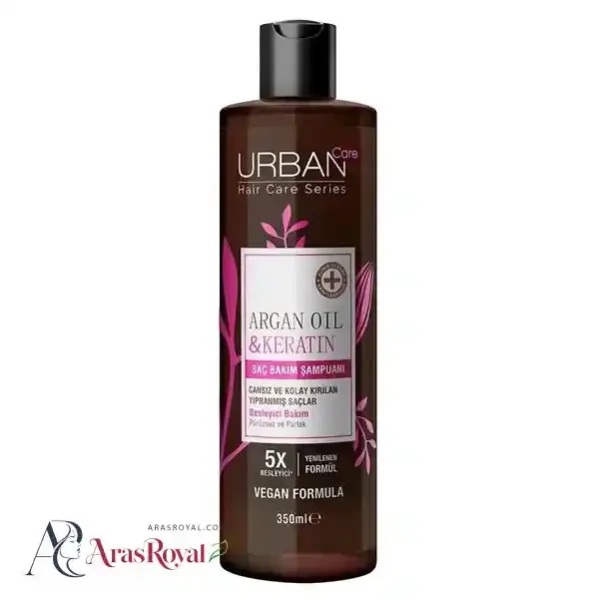 شامپو تقویت کننده اوربن کر Urban Care حاوی روغن آرگان و کراتین حجم 350 میل