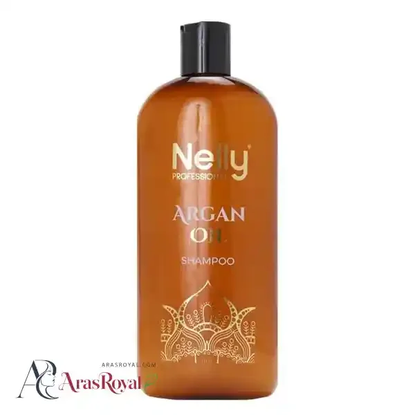 شامپو سر آرگان نلی Nelly مناسب انواع مو مدل Argan Oil حجم 400 میل