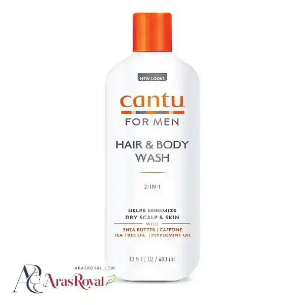 شامپو سر و بدن مردانه کنتو Cantu مخصوص مو های فر حجم 400 میل