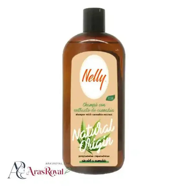 شامپو مغذی و احیا کننده نلی Nelly سری Natural Origen مدل Cannabis حجم 400 میل