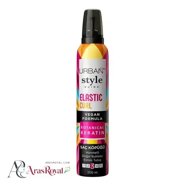 موس مو موهای فر اوربن کر Urban Care مدل Elastic Curl شماره 3 حجم 200 میل