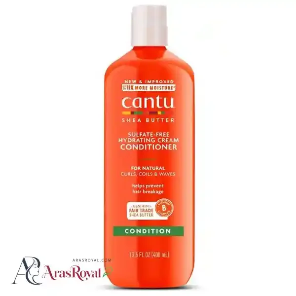 نرم کننده مو شی باتر کنتو Cantu مناسب مو های فر حجم 400 میل