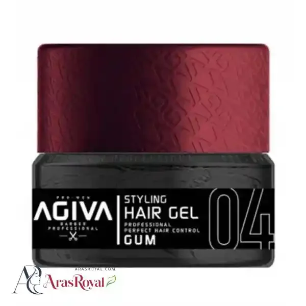 ژل مو آگیوا Agiva مدل Gum شماره 04 حجم 200 میل