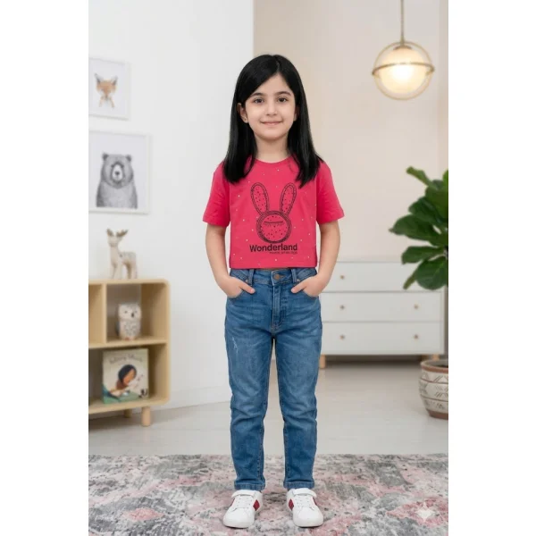کراپ دخترانه خرگوشی سایز ۵۰ و ۵۵ کد ۱۲۹۳