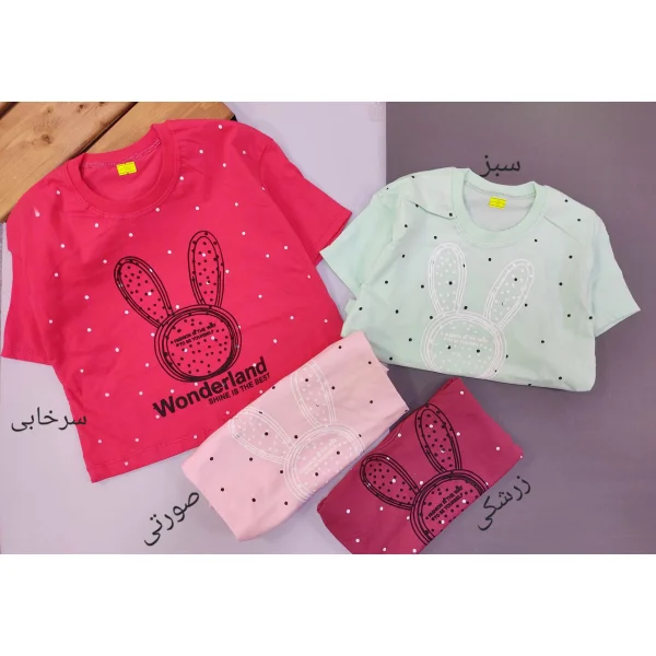 کراپ دخترانه خرگوشی سایز ۵۰ و ۵۵ کد ۱۲۹۳