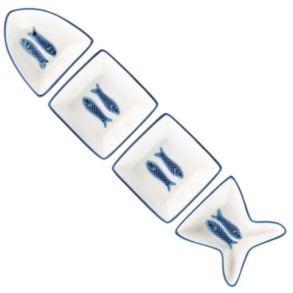 اردو خوری مادام کوکو مدل FISH3 مجموعه 4 عددی