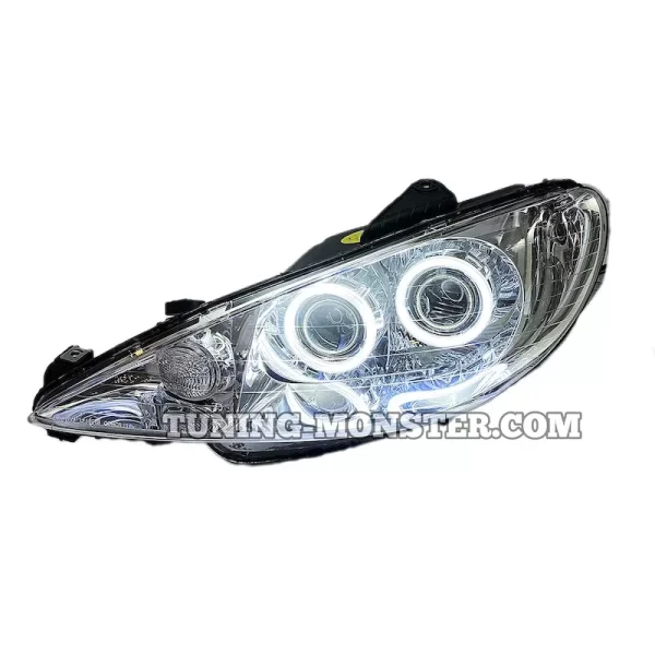 چراغ 206 دبل لنز کروم لنز L25 زیمر آفتابی