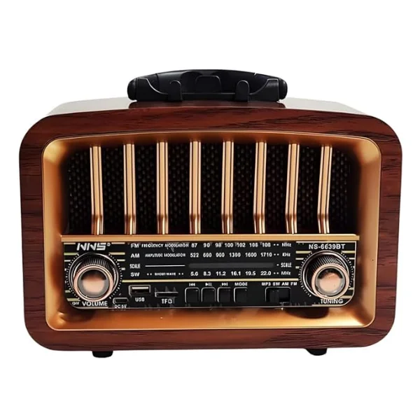 اسپیکر رادیو کلاسیک (چوبی) مدل NNS-6656BT