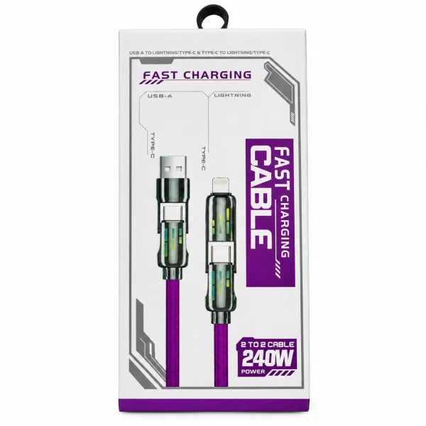 کابل چند حالته 240W اورجینال سری فلزی