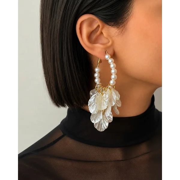 گوشواره حلقه‌ای با آویز