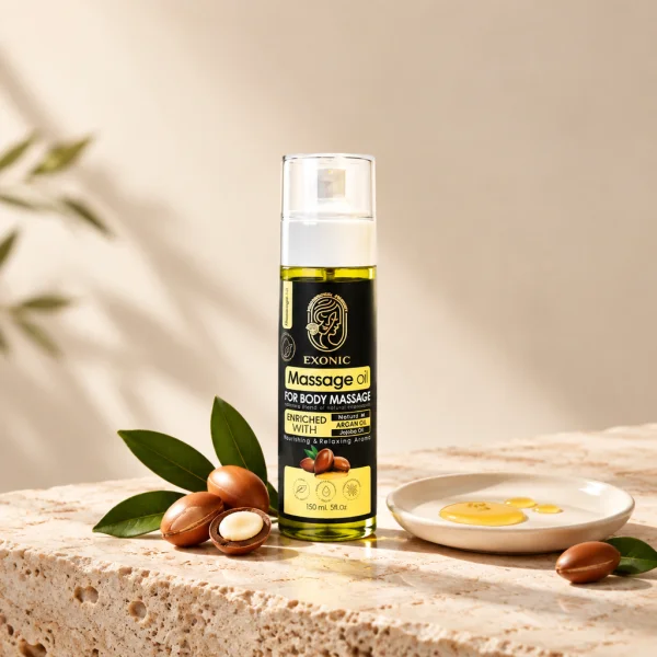 روغن ماساژ بدن اکسونیک حاوی روغن آرگان | ۱۵۰ میلی‌لیتر