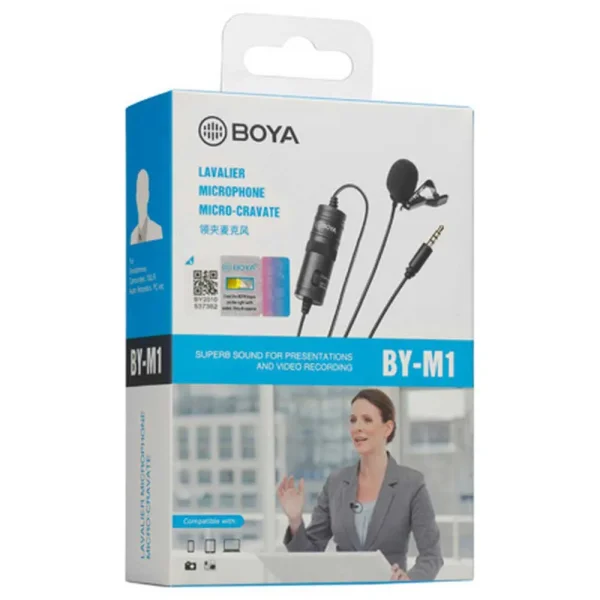 میکروفون یقه‌ای باسیم بویا اصلی Boya BY-M1
